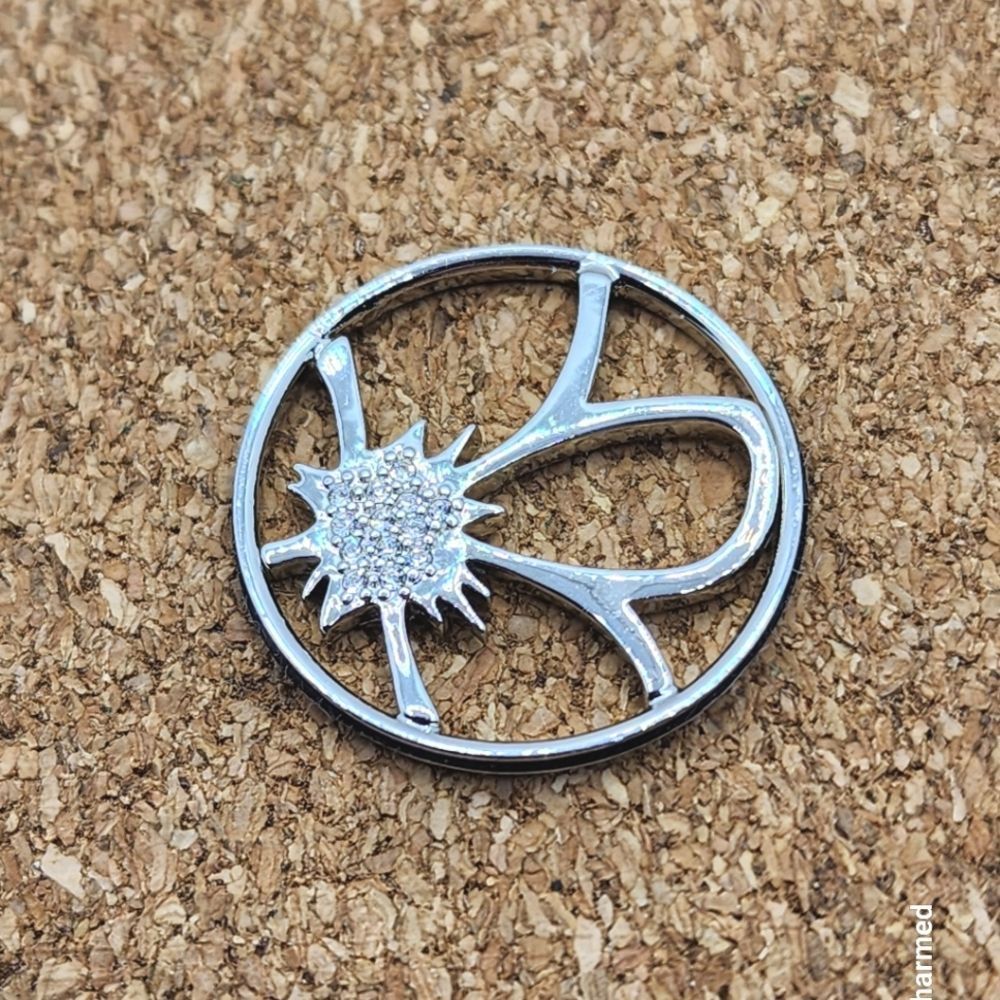 5/$21 ❤️ ORIGAMI OWL CZ FLOWER PLATE WINDOW FOR LIVING LOCKET CHARM NECKLACE